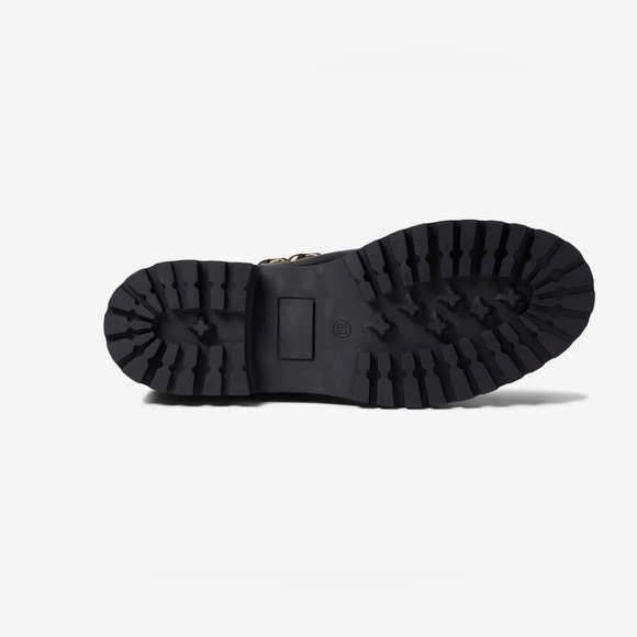 STEVE MADDEN MOTOR CYCLE BIKER DEVOTION MID-CALF BOOTS BLACK SIZE 39 US  8.5 - Picture 4 of 10